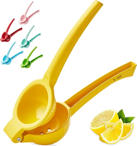 Miniatura 10 de Y-ME Cast Iron Juicer, Heavy Duty Manual Citrus Press with Stainless Steel Detachable Strainers, Hand Juicer for Orange, Lemon, Lime & Grapefruit