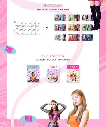 Miniatura 3 de TWICE FANCY YOU THE 7th Mini Album B Ver. Incl. PHOTO BOOK+FANCY LENTICULAR+PHOTOCARD+FANCY STICKER+STORE GIFT CARD