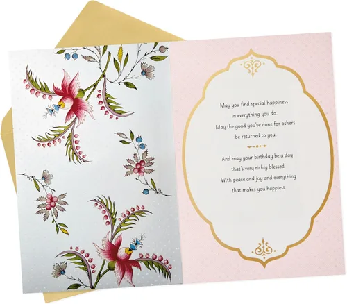 Miniatura 2 de Tarjeta de cumpleaños Hallmark Golden Thread (Un deseo de cumpleaños)