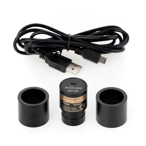 Miniatura 2 de AmScope - Cámara de microscopio digital CMOS de color USB 2.0 de 1MP - MD100