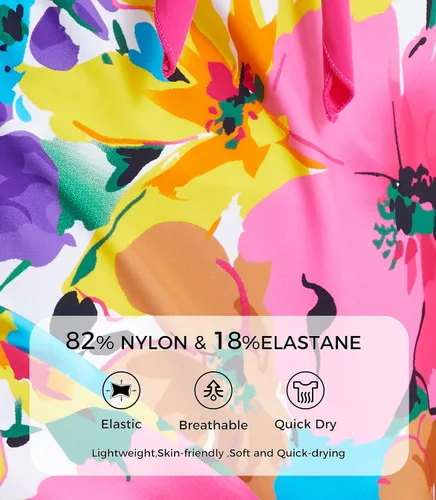 Miniatura 6 de Wantdo - Traje de baño para mujer con diseño floral