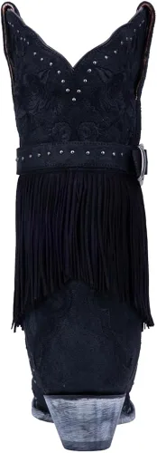 Miniatura 3 de Dan Post Boots Womens Bed Of Roses Snip Toe Casual Boots Mid Calf Mid Heel 2-3" - Black