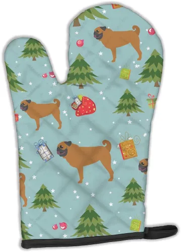 Miniatura 53 de Caroline's Treasures BB4872OVMT - Guante de horno de Navidad Affenpinscher resistente al calor, grueso para sartenes calientes y horno, manopla