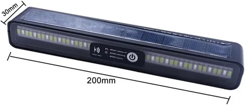 Miniatura 8 de Aolyty Luces solares para exteriores, 3 modos de iluminación, luces estroboscópicas solares IP65, impermeables, luces de advertencia solares