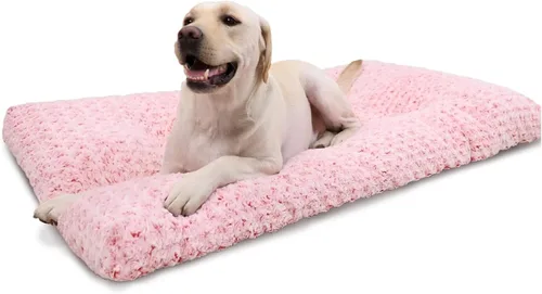 Miniatura 17 de KSIIA Cama Lavable para Perros Cama de Felpa de Lujo para Jaula de Perros Almohadilla Cómoda para Perrera Alfombrilla Antideslizante para Dormir