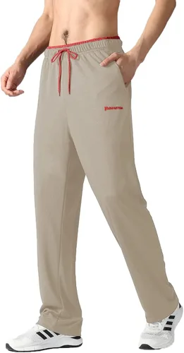 Miniatura 53 de Pantalones deportivos para hombre con bolsillos con cremallera, pantalones deportivos ligeros, pantalones de entrenamiento holgados atléticos