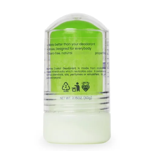 Miniatura 9 de Relumins Desodorante de cristal de aloe vera, sal mineral totalmente natural, no mancha, no irritante, sin aluminio, desodorante hidratante