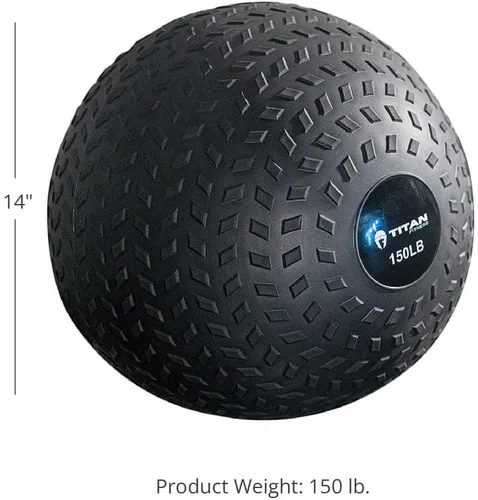 Miniatura 9 de Titan Fitness pelota de caucho Tread Slam, rebote muerto, peso para el entrenamiento - lanzar, atrapar, golpear, girar