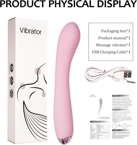 Miniatura 7 de Consolador vibrador suave de silicona completa para estimulación del clítoris y anal con 10 patrones de vibración, juguetes sexuales para adultos
