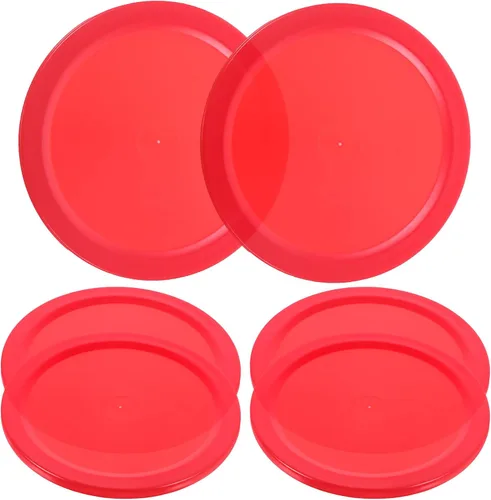 Miniatura 6 de 5 unidades de mini discos de mesa de hockey de aire rojo de 1.969 in mesa de disco nuevo de 2 pulgadas conveniente y atractivo juegos de mesa