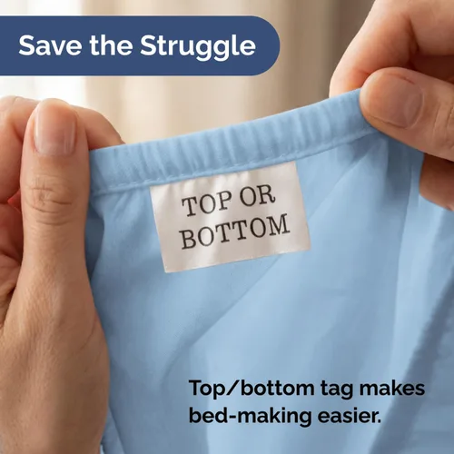 Miniatura 7 de Sábana bajera tamaño individual – Sábana inferior individual solo – Ropa de cama de lujo hotelera suave con bolsillos profundos de 8-16 pulgadas