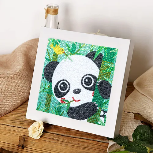 Miniatura 4 de CHWGLFGG Paquete de 6 kits de pintura de diamantes 5D para niños principiantes, kits de arte de diamantes lindos de taladro completo, arte de gemas