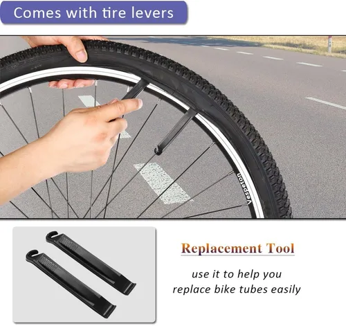 Miniatura 6 de Tubo de bicicleta de 26x2.125/26x2.25/26x2.3/26x2.35 pulgadas con válvula Schrader AV48mm, tubos interiores de bicicleta de montaña de goma butílica