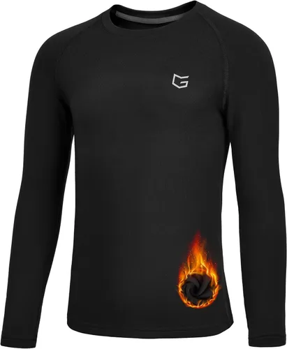 G Gradual Camiseta Térmica de Compresión para Niños Jóvenes de Manga Larga con Forro Polar Camiseta Interior para Niños Fútbol Americano Béisbol