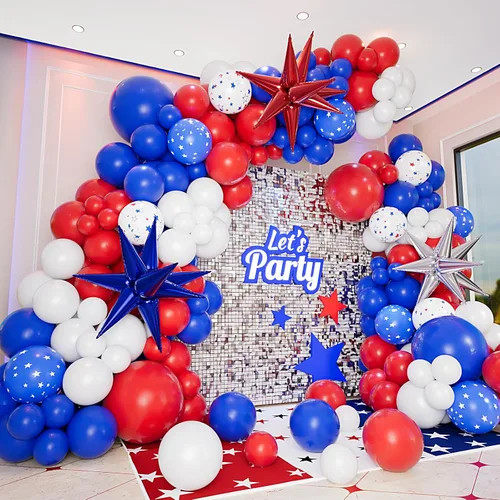 Miniatura 10 de Kit de arco de guirnalda de globos negros y dorados con globos de estrella en explosión, globos de látex de confeti de oro negro de 5/10/12/18