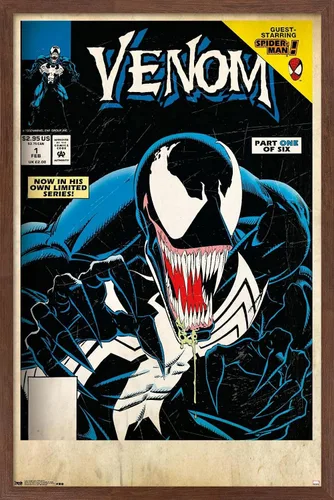 Miniatura 9 de Trends International Marvel Comics Venom - Póster de pared con cubierta protectora letal #1, 14.725 x 22.375 pulgadas, versión enmarcada de madera