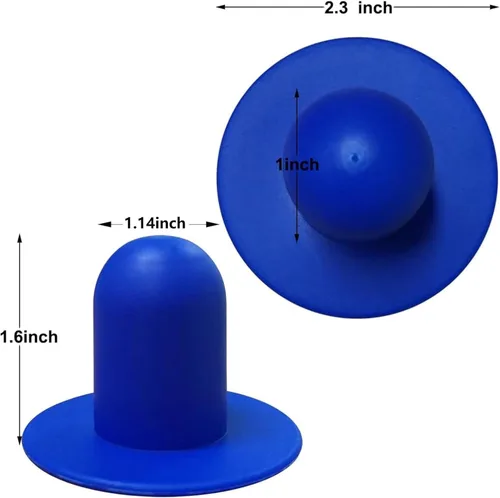 Parts Shop - Tapón de repuesto para bomba de filtro de piscina de tierra para INTEX (paquete de 4, azul)