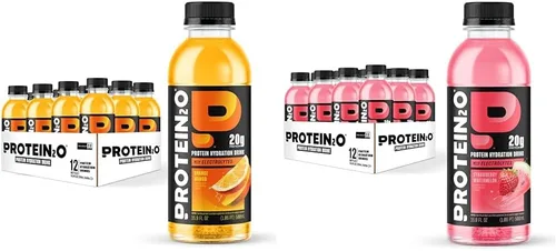 Miniatura 10 de Protein2o - Bebida proteínica con electrolitos, 12 botellas de 17 onzas fluidas cada una (peso neto), total de 203 onzas fluidas