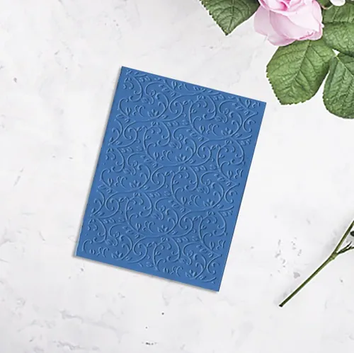 Miniatura 4 de Carpeta de Estampado en Relieve con Impresiones Texturizadas 3D de Fondo, Plantilla de Carpeta de Estampado en Relieve de Plástico con Patrón de Vid