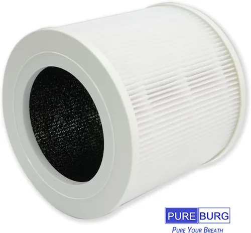 Miniatura 2 de PUREBURG Filtros de repuesto compatibles con purificador de aire Bagotte BAP10, filtro BAP10-HF, 2 unidades H13 True HEPA carbón activado 2 en 1