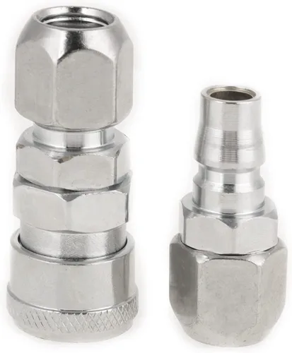 Miniatura 9 de Juego de acopladores de conexión BSP de 1/2 pulgadas, conector de compresor de aire con enchufe de 4 puertos y 4 enchufes, accesorios de aire