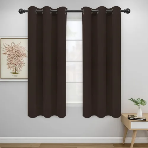 Miniatura 22 de Easy-Going - Cortinas opacas para dormitorio, aislamiento térmico sólido con ojales, cortinas de ventana para reducción de ruido, cortinas