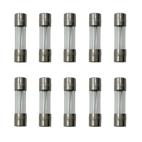 Miniatura 3 de Vidrio T125mAL250V 0.197x0.787 in lento para altavoces Fusible 125mAMP 0.125AMP 10PCS (T125mA)