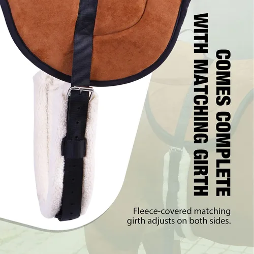 Miniatura 4 de Harrison Howard Almohadilla ecuestre para montar a caballo Almohadilla Bareback Pad con circunferencia