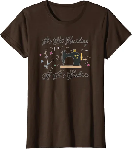 Miniatura 24 de It's Not Hoarding If Its - Camiseta de costura para acolchado, Blanco, S