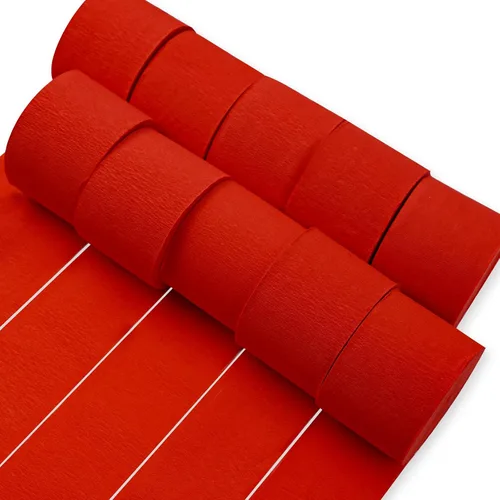 Miniatura 11 de PartyWoo Serpentinas de papel crepé negro dorado y plateado, 10 rollos de 820 pies, paquete de papel crepé para graduación, Navidad, Año Nuevo