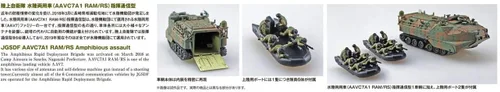 Miniatura 6 de Aoshima Kit de escala 1/24 056653 JGSDF Vehículo anfibio de asalto (AAVC7A1 RAM/RS) Operación de aterrizaje de islotes de comando - Kit