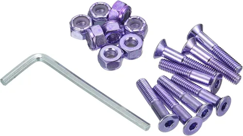 Miniatura 6 de PATIKIL Kit de herramientas para monopatín, tornillos de montaje, tornillos de cabeza hexagonal, juego de tuercas con llave para Longboard Cruiser