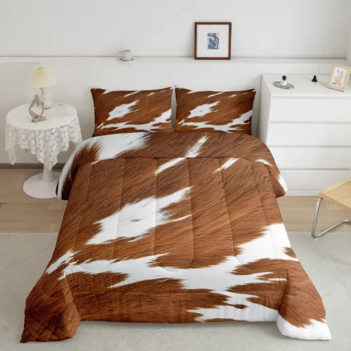 Miniatura 26 de Feelyou Juego de edredón de animales de la selva para todas las estaciones, juego de ropa de cama con 1 funda de almohada de microfibra de elefante