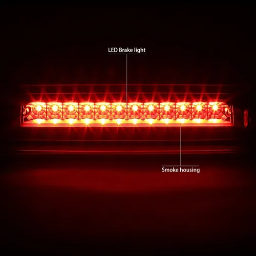 Miniatura 2 de DNA MOTORING 3BL-FEXP03-LED-BK-SM - Tercera luz de freno LED de montaje alto con carcasa negra [compatible con 03-16 Expedition / 03-16 Navigator]