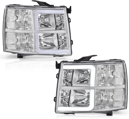 Miniatura 35 de GRAND ORANGE Par de faros delanteros compatibles con Toyota Tacoma 2005 2006 2007 2008 2009 2010 2011 lente transparente cromado carcasa ámbar