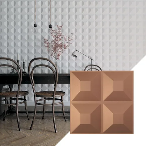 Miniatura 47 de Ekena Millwork Swindon EnduraWall Panel decorativo de pared 3D de 11 7/8 pulgadas de ancho x 11 7/8 pulgadas de alto, fiebre del oro