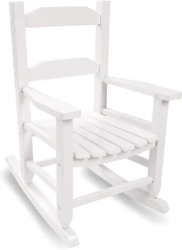 Miniatura 13 de Mecedora de madera para niños, cómoda mecedora reclinable para niños de 3 a 6 años, silla de descanso para bebés y niños, sala