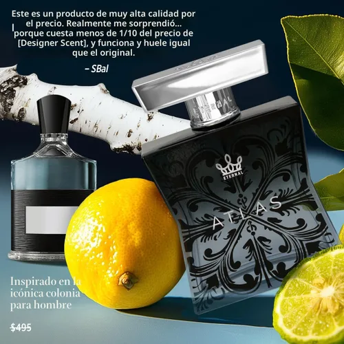 Miniatura 5 de Eternal Fragrance - Eternal Atlas - Inspirado en la icónica colonia masculina - 3.4 oz (3.4 fl oz) - Eau de Parfum - Larga duración - Vegano