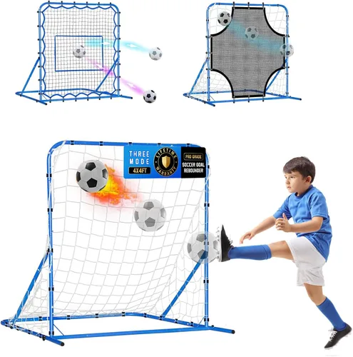 Miniatura 22 de Soccer Baseball Rebounder Net, Soccer Goal Net, Volleyball Softball Rebound Pitchback Net Quick-Switch Angle Training for Control, Passing Practice