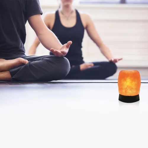 Miniatura 5 de Himalayan Glow Lámpara de sal USB de terapia de aroma natural con base plástica, luz de noche de sal rosa
