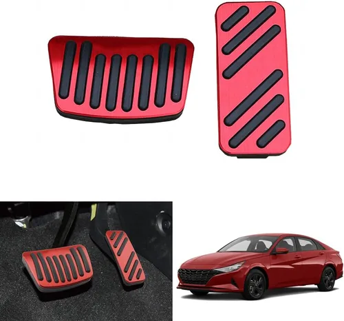 Accesorios interiores personalizados para Elantra 2021 2022 cubiertas de pedal de acelerador de gas de aleación de aluminio, antideslizantes, sin