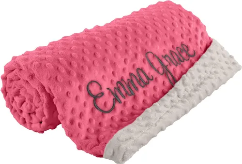berry bebe Manta de bebé personalizada para niña, recién nacido con monograma personalizado, manta con nombre personalizado, artículos esenciales