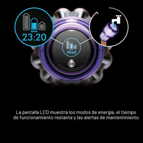 Miniatura 5 de Aspiradora inalámbrica de palo Dyson V11, grande, níquel/azul