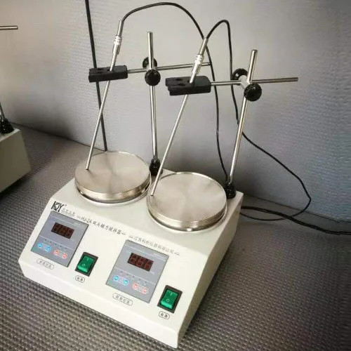 Miniatura 4 de Agitador magnético digital 0 ~ 2400 RPM Mezclador magnético de placa caliente mezclador agitador de laboratorio con barra de agitación