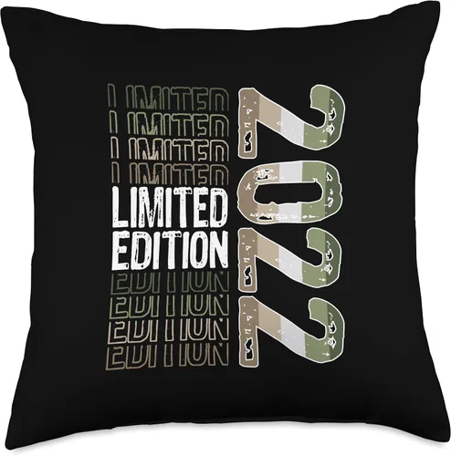 Miniatura 4 de Limited Edition Vintage 2022 Retro Birthday Throw Pillow