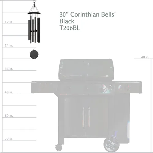 Miniatura 7 de Corinthian Bells - Carrillón de viento de 29 pulgadas., Negro