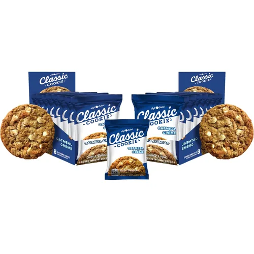 Miniatura 21 de Galletas Classic Cookie suaves horneadas con relleno de crema y galleta, hechas con chips de crema blanca Hershey's® Premier, 2 cajas, 16 galletas