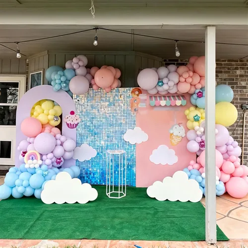 Miniatura 6 de Globos pastel, 12 pulgadas, 35 globos, látex rosa claro, azul, amarillo, blanco, multicolor, niños, graduación, Pascua, boda, fiesta arcoíris