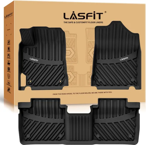 Miniatura 28 de LASFIT Alfombrillas de piso para Toyota Tacoma 2008-2011 Cabina de Acceso Transmisión Automática, Forro de Piso de Ajuste Personalizado para Todo