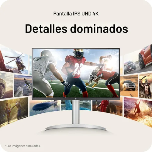Miniatura 5 de LG 27UP850K-W Monitor de computadora IPS Ultrafine 4K UHD de 27 pulgadas (3840 x 2160), 60Hz, 5ms, DisplayHDR 400, altavoz integrado, HDMI